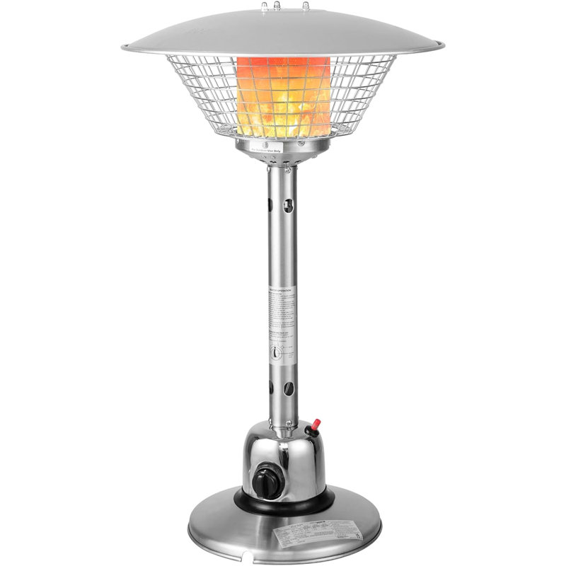 Faulkner Stainless Steel Propane Tabletop Patio Heater
