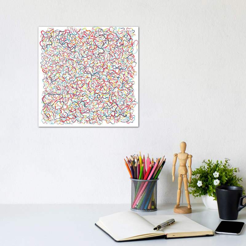 Water Water White par Ninola Design - reproduction d'art, Toile tendue, Pas de tapis, H 26 po x l 26 po x P 1,5 po