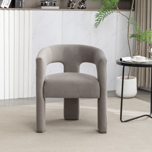 Chaise de salle à manger rembourrée en velours