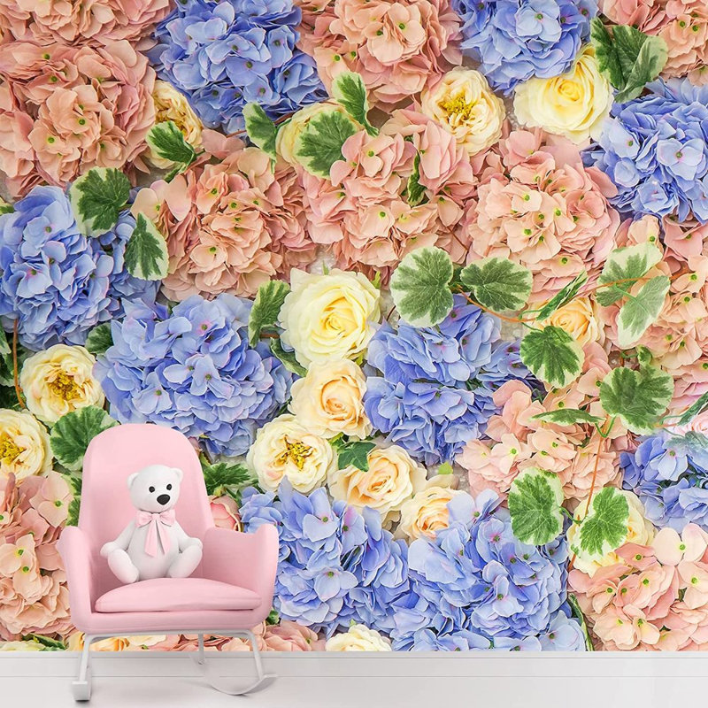 Floral Peel & Stick Floral Border, 100" L x 144" W
