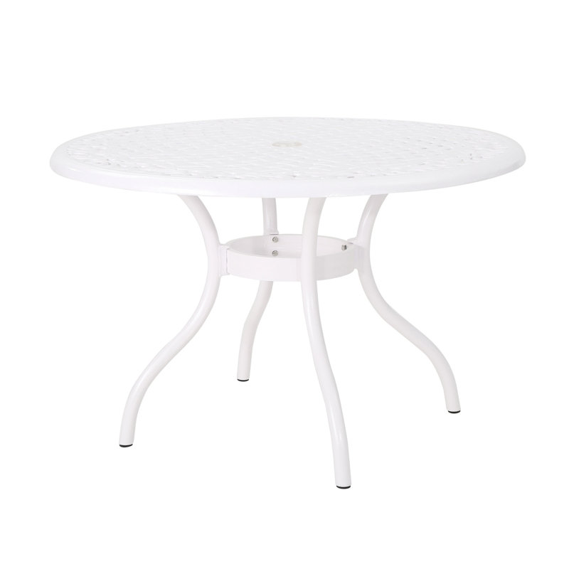 PHOENIX 48IN ROUND TABLE, White