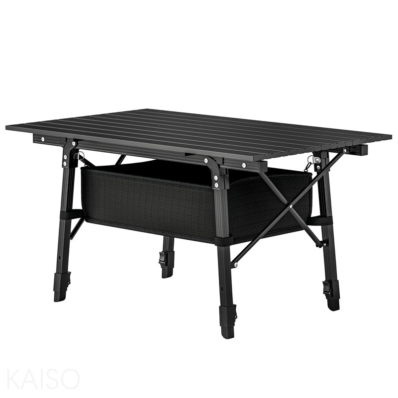 Table de camping portative pour pique-nique en plein air, petite table pliante en aluminium avec sac de rangement, sac de transport