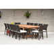 Alyisa Rectangular 12 - Person Outdoor Dining Set with Cushions
