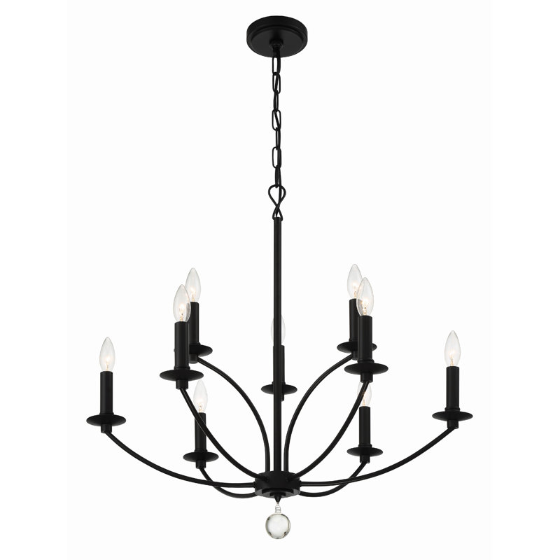 Zareyah 9 Light Black Chandelier
