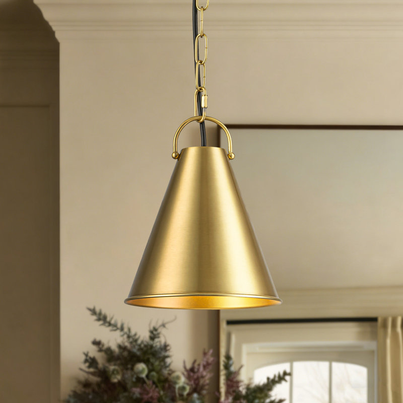 Luminaire suspendu pour îlot de cuisine en métal à 1 lumière Lebone