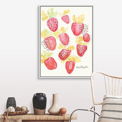 " Strawberry Patch " Watercolor Print