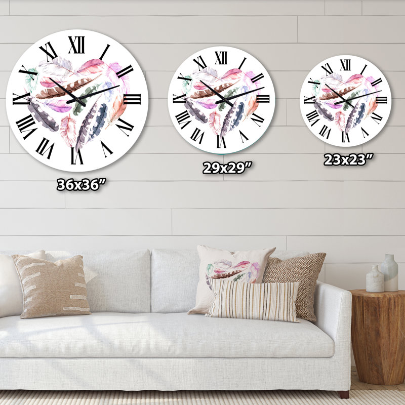 Horloge murale bohème et éclectique, Moyenne