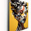 Modèle futuriste afro-américain - Très grande horloge murale-99634632