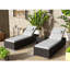 Tyndale 195cm Long Reclining Single Sun Lounger with Cushions and Table-411703439-411703438