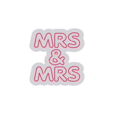  | Enseigne au néon de Mme et Mme | Fabriqué avec un tube néon flexible durable qui émet une lueur rose vif et uniforme pendant plus de 50 000 heures sans décoloration ni scintillement | 25 x 24 | Rose vif