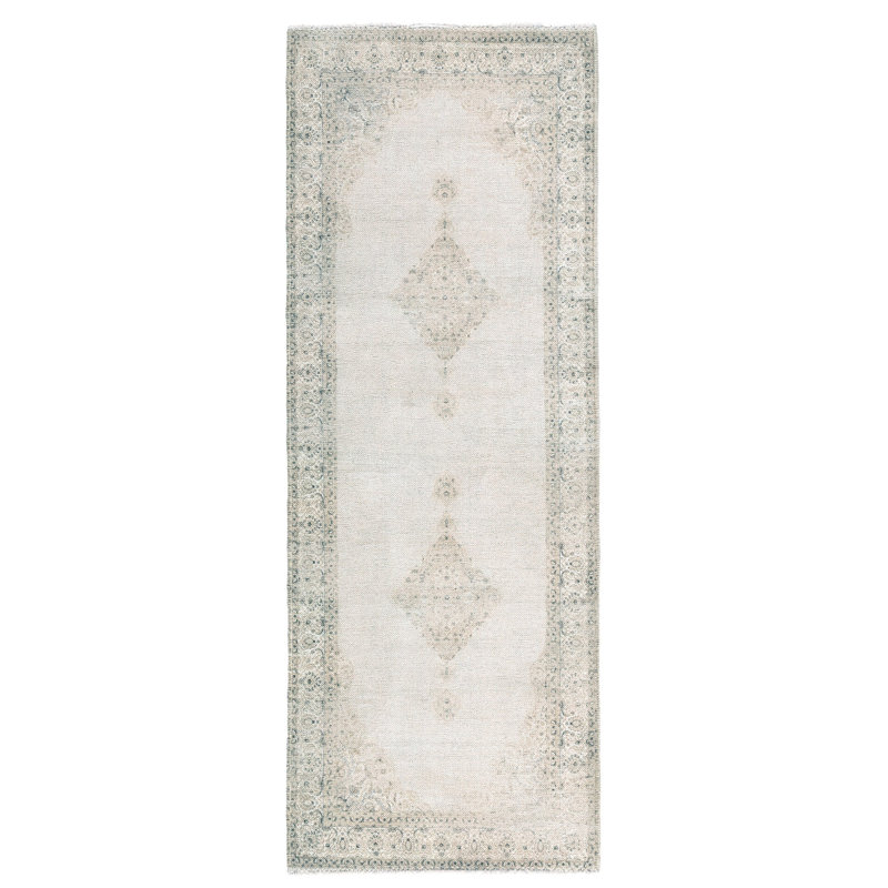 Auman Vintage Look Machine Made Indoor / Outdoor Area Rug, Runner 2'7" x 9'6"