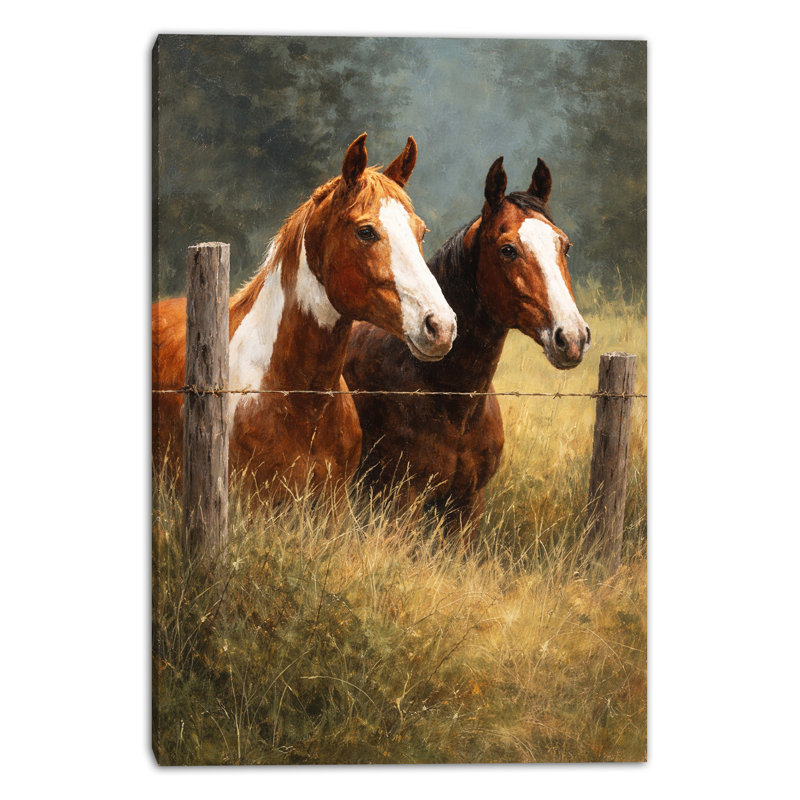 Art mural sur toile tendue avec clôture, L 16 po x H 24 po x P 1,5 po