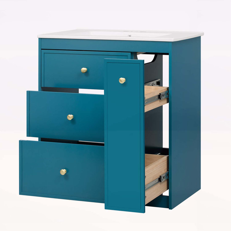 Meuble-lavabo moderne avec plusieurs caractéristiques pour un rangement et un style idéaux