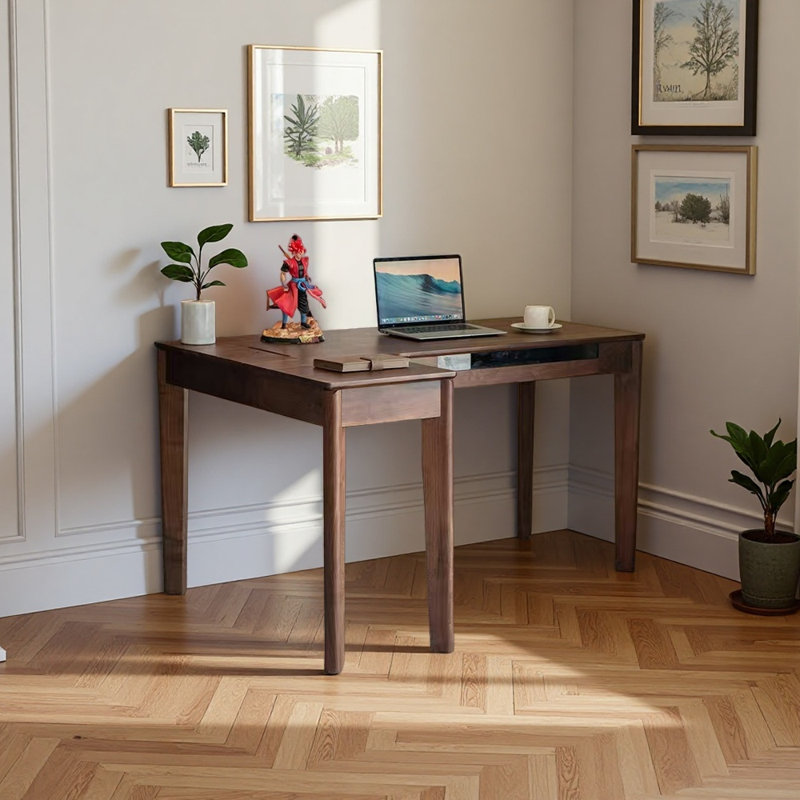 Bureau domestique en L