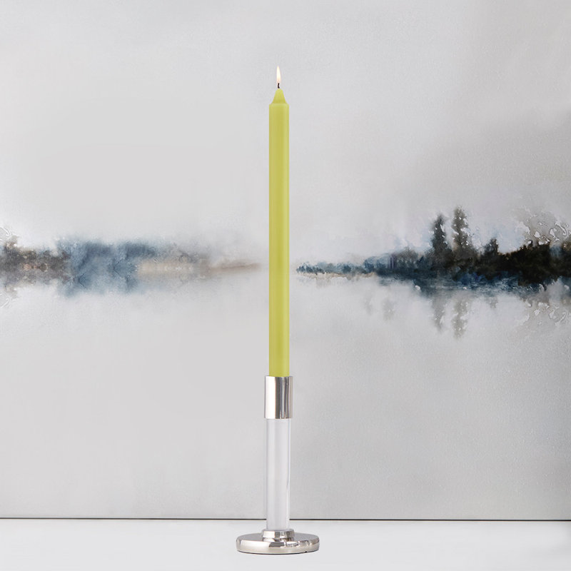 Root Candles Unscented Taper Candle, 12" H x 0.88" W x 0.88" D, Willow