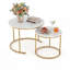 Ensemble de 2 petites tables rondes Modern Modern