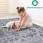 Tapis gris / bleu 8X10 non délavé - teint, doux au toucher pour le salon-275744750