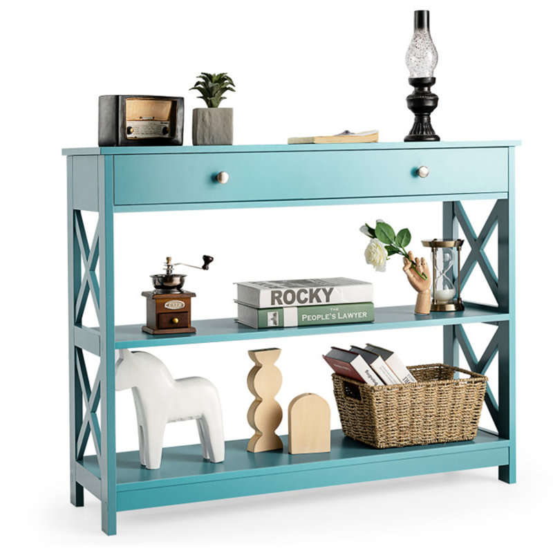 Friedrich 39'' Console Table, Turquoise
