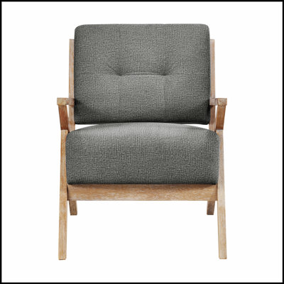 Fauteuil capitonné en tissu avec un rembourrage confortable et un design élégant pour une utilisation polyvalente à la maison