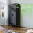 71" Steel Wardrobe Black