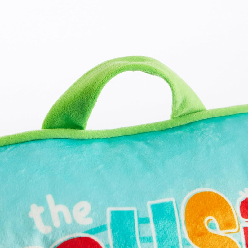 Fauteuil à billes Cocomelon pour tout-petits avec passepoil et poignée de transport
