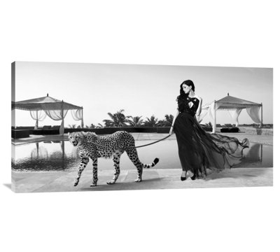 " Woman With Cheetah " by Lauren