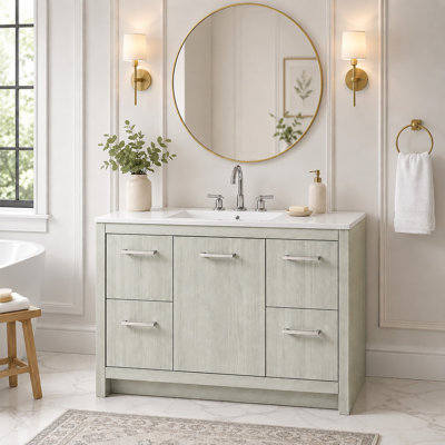 Meuble-lavabo simple 48 po Hildburg