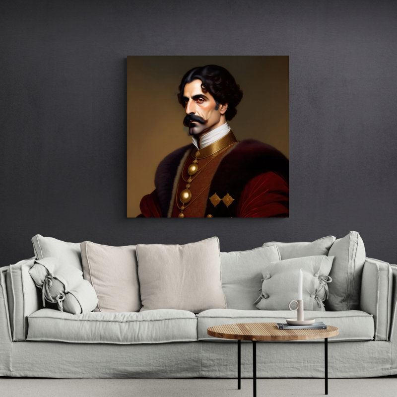 Rock Rock Frank Zappa par Stephen Chambers - Photographie sur toile tendue, H 15 po x l 15 po x P 1,5 po