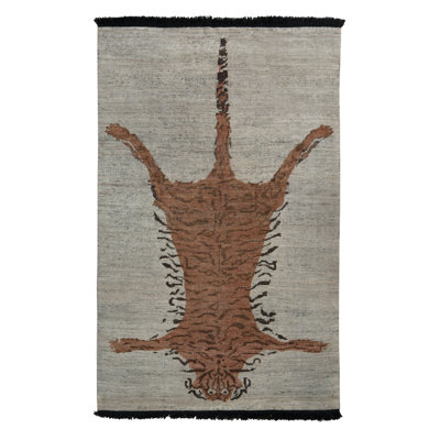 Burano Hand Knotted Wool Animal Print Area Rug