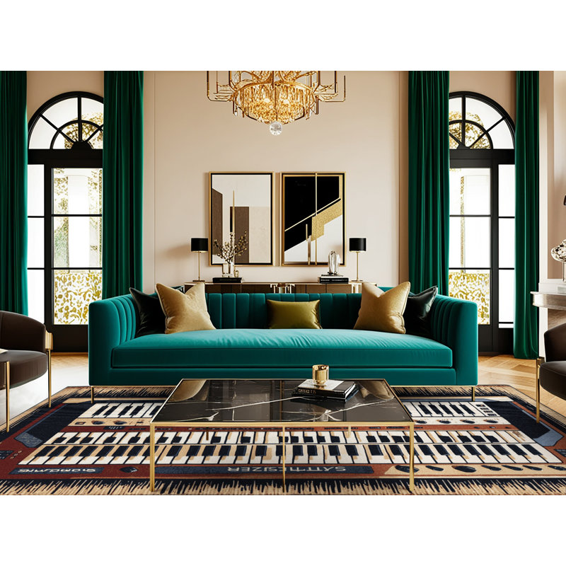  Tapis lavable avec synthétiseur, Rectangulaire 2 pi x 3 pi