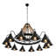 Luminaire suspendu conique 12 lumières Doncho