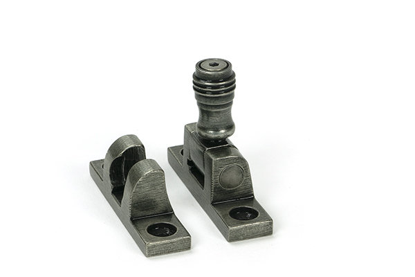 Prestbury Brighton Fastener - Narrow (Square), Pewter Patina
