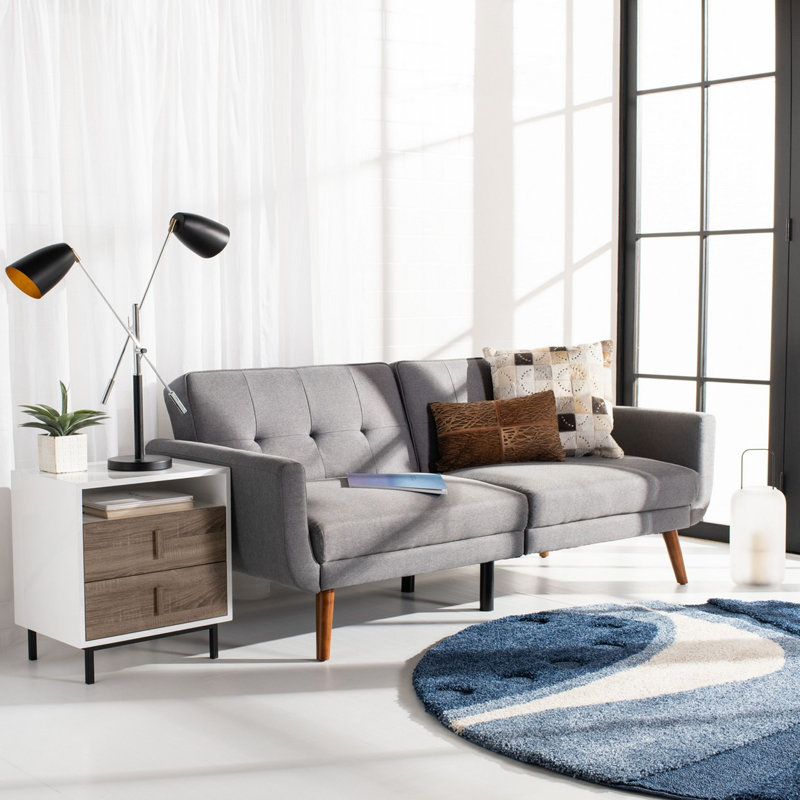 Upholstered 83'' Sofa, Gray 100% Polyester