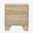 Natural two-tone drawer bedside table
