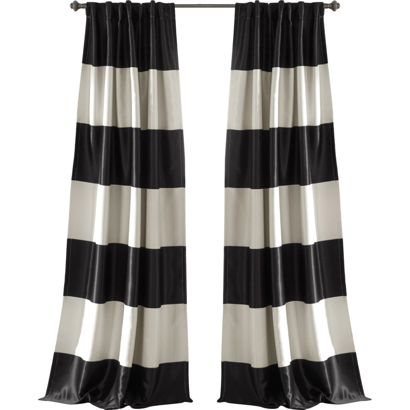 Montego Room Darkening Pair, Black