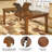 Rebecca Extendable Solid Wood Base Dining Table