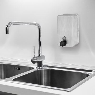Manual Surface-Mounted Liquid Vertical Soap Dispenser