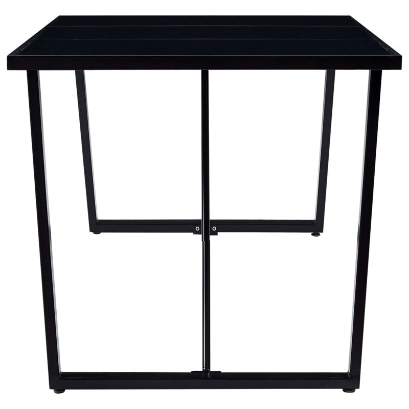 Wingo Dining Table, H100 x W200 x D75cm, Black