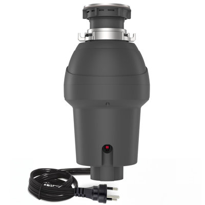 3/4 HP Garbage Disposal – 4-Stage 3500RPM Stainless Steel Grinding, Quiet Continuous Feed Kitchen basin Waste Disposer, Air Switch, Compact Under basin – 531 3500r/min with air switch, gray
