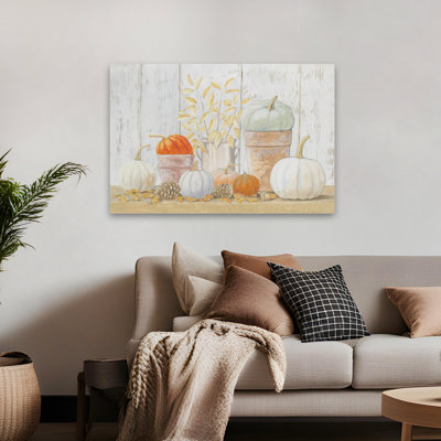 Beautiful Bounty - Autumn Brown Fall Gourds Art