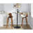 Round Metal Base Dining Table-98984421