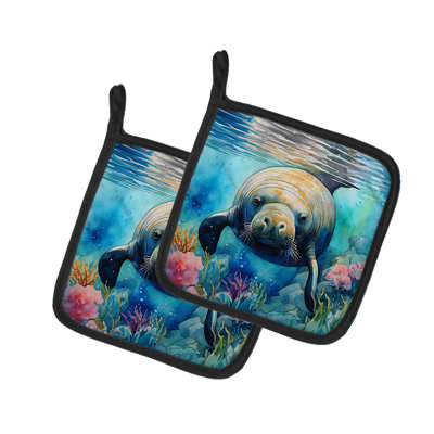 Caroline's Treasures Nautical Collection Polyester Potholder Set