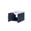 Meuble-lavabo bleu marine l 36 po x P 22 po avec plateau en marbre de culture-1009024515-1009024540