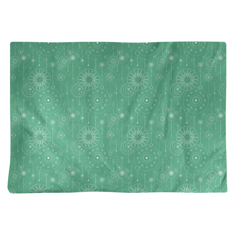 Katelyn Elizabeth Polyester Abstract Rectangle Placemat, Green