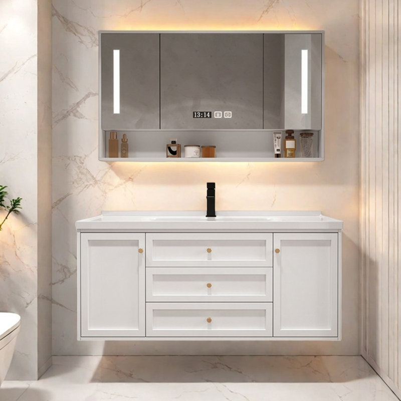 Modern simple white vanitie bathroom cabinet