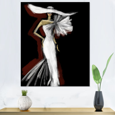 White Black Fashion Woman Portrait " White Black Fashion Woman Portrait "