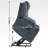 Up To 350 LBS Chenille Power Lift Recliner Chair-1303621506