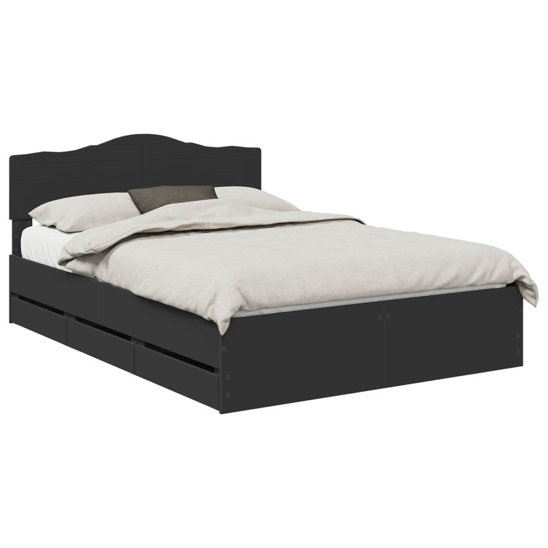 Bed, Kingsize (5'), Black