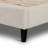 Cognac Upholstered Wingback Bed-702221605