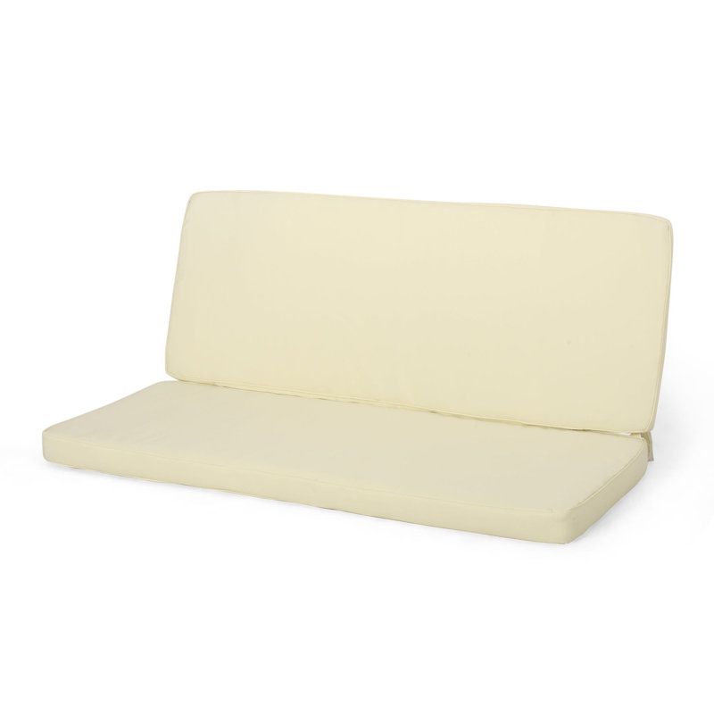 Roomfitters Carolina 3-Piece Cushion Set for Loveseat and Club Chairs, Water Repellent Fabric, Cream, Cream